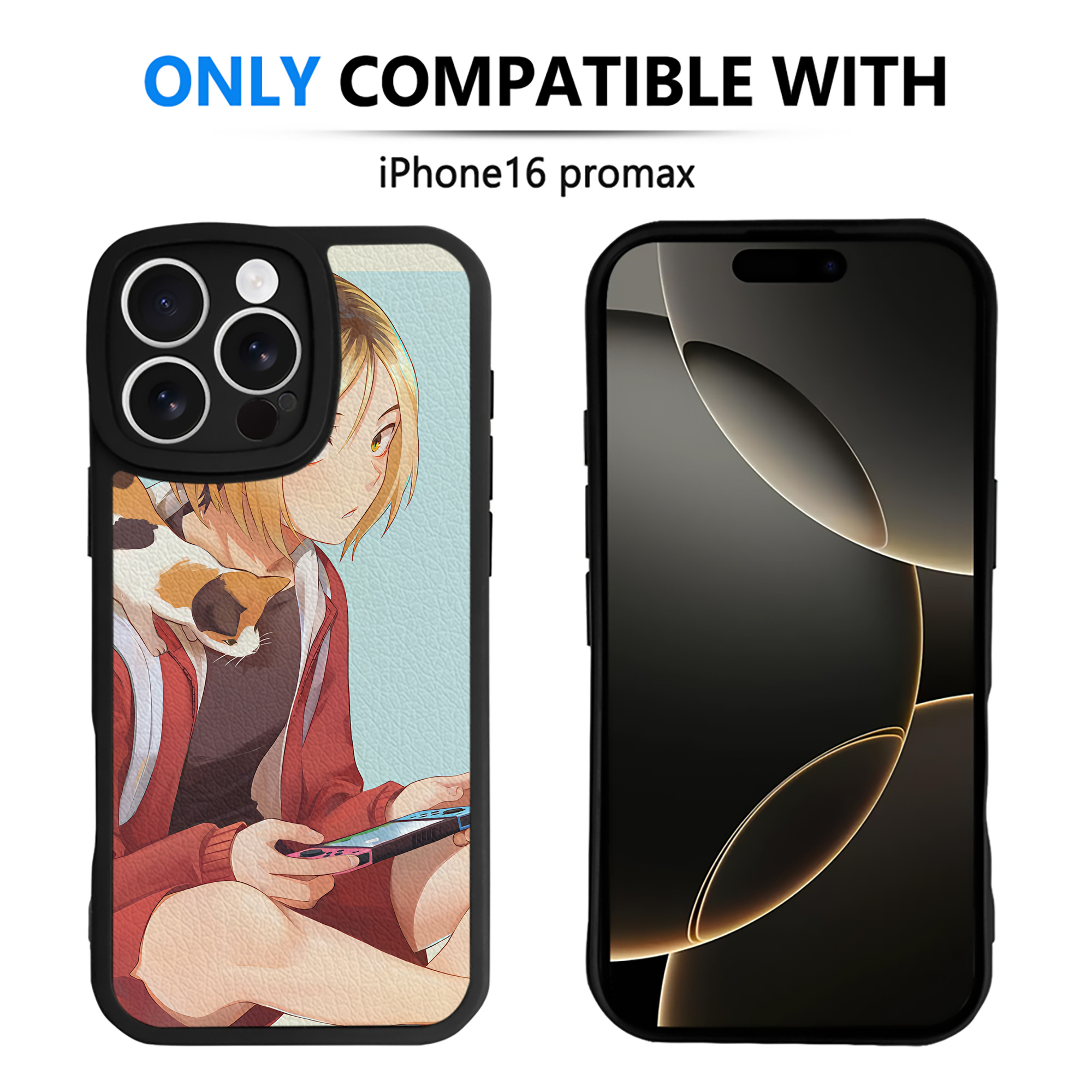 （画像用） ハイキュー!! Haikyu!! 【iPhone 16シリーズ対応】シリコンスマホケース（レザー調） 材質：シリコン